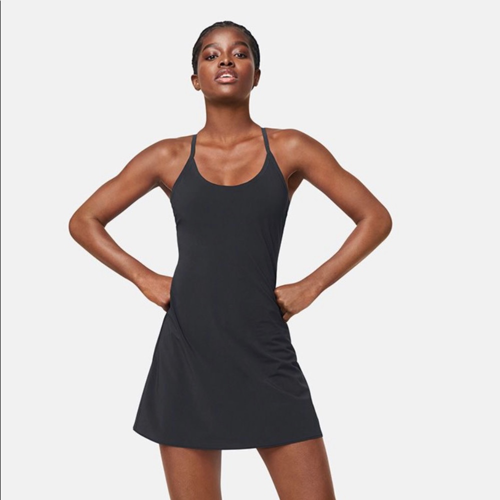 OUTDOOR VOICES exercise dress S leotard liner BLK